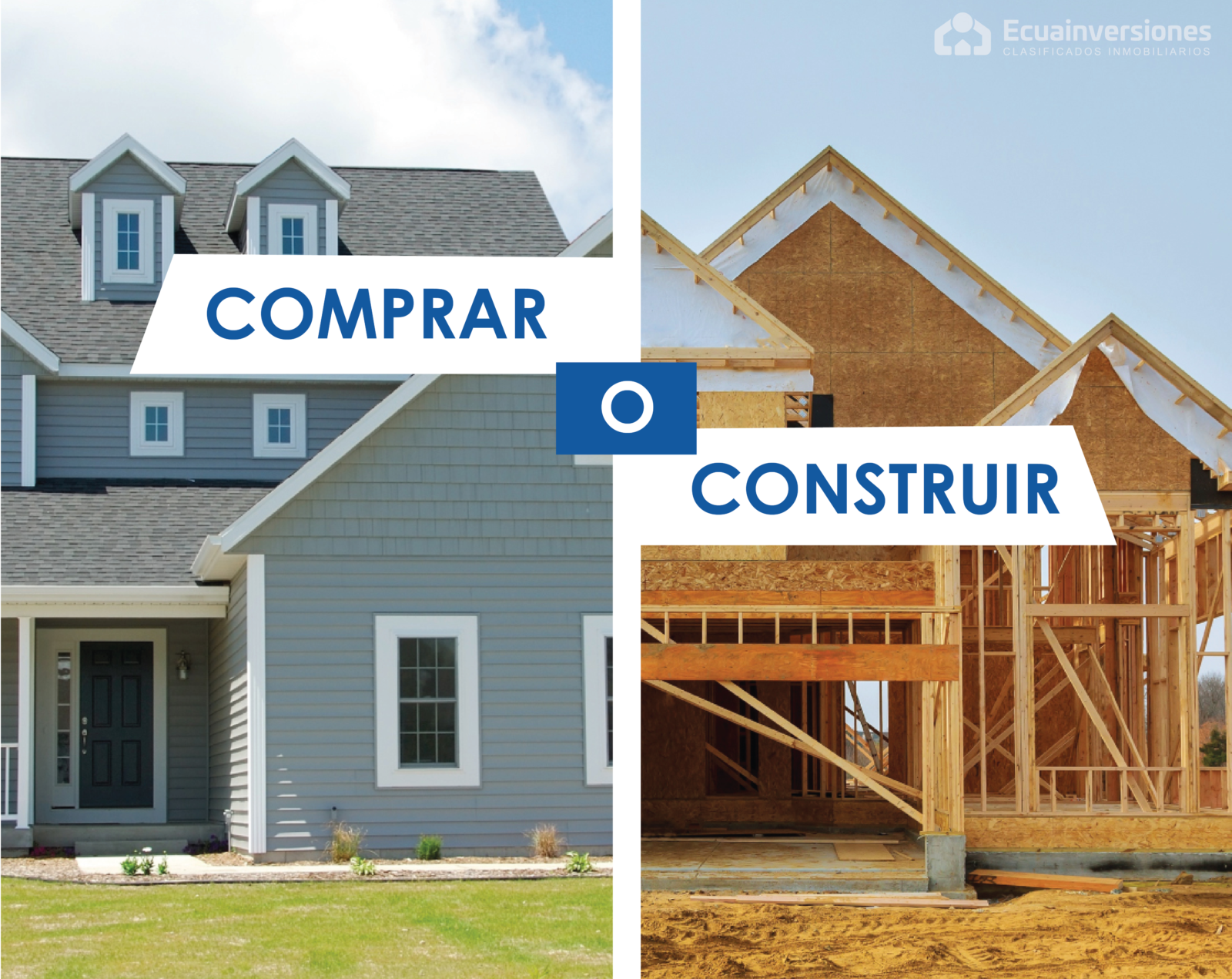 ¿Comprar o construir una casa?